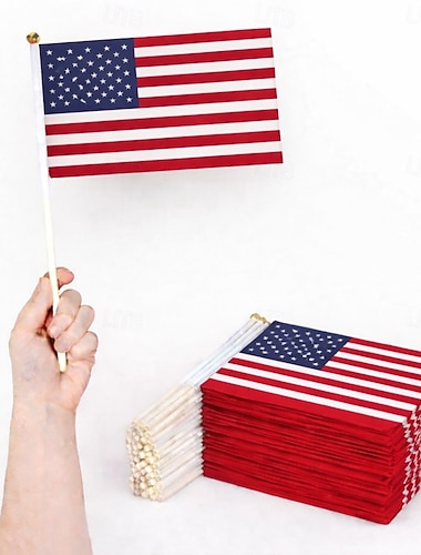  Verdensfotballkamp 2026 Flagg Håndholdt flagg USA Canada Mexico Vifte Cosplay Barne Voksne Unisex Maskerade Fest Fotballkamp Kle deg opp