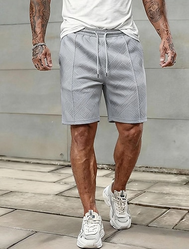  Męskie Spodenki do biegania Sportowe szorty Spodenki na siłownię Ściągana na sznurek Kieszeń Szorty Codzienny Na zewnątrz Sport Lato Wiosna Szybkie wysychanie Lekki Odprowadza wilgoć Trening w