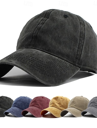  Herren Baseballkappe Sonnenhut Trucker-Kappe Blau Schwarz Polyester Verstellbar Mode Streetwear Lässig Täglich Outdoor Urlaub Einfach Sonnenschutz Atmungsaktivität