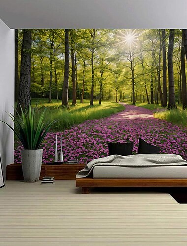  lesní rostliny vodopády jezero scenérie gobelín moderní scenérie krásná ložnice obývací pokoj kolej univerzitní kolej střelba pozadí dekorativní bytové dekorace