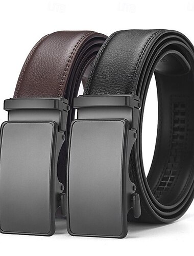  Herren Gürtel Automatische Schnalle Leder Chrom Streetwear Zeitgenössisch Freizeit Einfach A01 A02 Lässig Täglich Geschäft Formell Taillengürtel