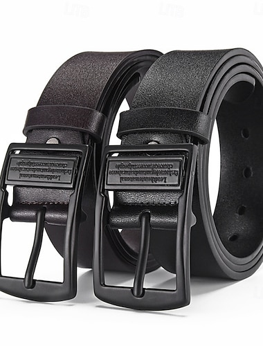  Per uomo Cintura Regolabile Pelle PU Vintage Streetwear Contemporaneo Tempo libero Tinta unica Nero Caffè Casuale Quotidiano Affari Formale Cintura Vita
