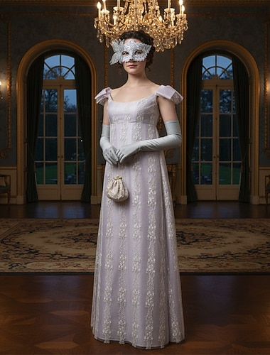  Prinsesse TV-serier Kjoler Cosplay kostyme Retro 1800-tallet for Dame Voksne Maskerade Skoleball Aftenselskap Fest