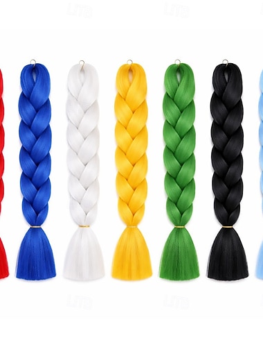  Barevné jumbo zaplétání vlasů – jednobarevné zaplétání vlasů pro ženy