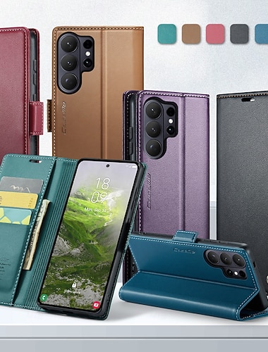  telefoon hoesje Voor Samsung Galaxy S26 S26 Ultra Plus Wallet Card Case met standaard Ondersteuning draadloos opladen Standaard Retro TPU PU-nahka