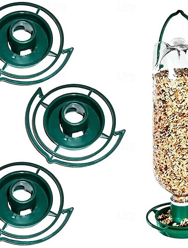  3ks lahví na sodu, krmítko pro ptáky, plastová miska, automatické venkovní krmítko pro ptáky, krmné potřeby