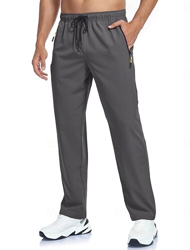  Herren Hose Freizeithose Sommerhose Wanderhose Schnelltrocknende Hose Kordelzug Tasche Elastischer Bund Einfach Komfort Schnelltrocknend Lässig Täglich Outdoor Mode Klassicher Stil Blau Schwarz