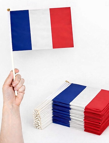 Fußball-Weltmeisterschaft 2026 Handflagge France Ventilator Cosplay Kinder Erwachsene Unisex Maskerade Party Fußballspiel Verkleiden