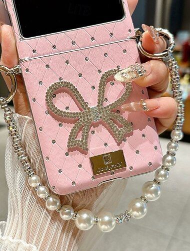  telefono Custodia Per Samsung Galaxy Z Flip 7 Z Flip 7 FE Z Flip 6 Z Flip 5 Custodia a Flip con Cordino Resistente agli urti TPU