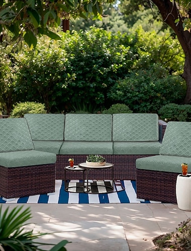  Housse de coussin imperméable pour canapé de jardin, protection pour siège de canapé d'extérieur, résistante aux animaux, aux griffures et à l'urine