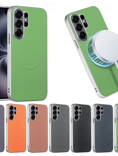  telefoon hoesje Voor Samsung Galaxy S26 Ultra Plus S25 Ultra S25 Edge Achterkant Magnetische adsorptiekoffer Schokbestendig TPU