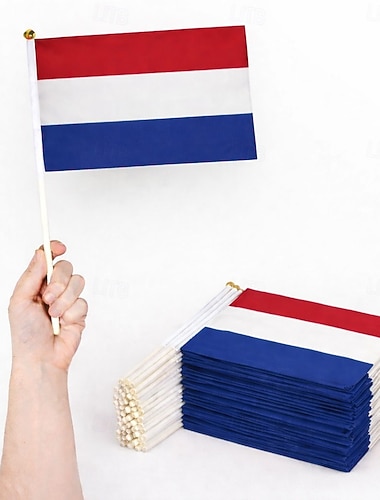  Partita mondiale di calcio 2026 Bandiera Bandiera portatile Olandese Cosplay Bambini Adulti Unisex Mascherata Feste Partita di calcio Vestirsi