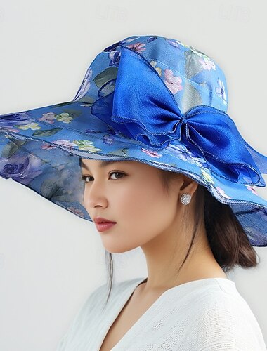  Chapeaux Polyester Bob Mariage Anniversaire ancien Mignon Rétro Avec Nœud Casque Couvre-chef