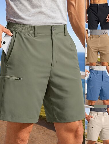  Hombre Pantalones Cortos Running Pantalón Corto Short Running Shorts de gimnasio Bolsillos Bermudas Casual Diario Exterior Verano Dispersor de humedad Transpirable Entrenamiento de gimnasio Correr