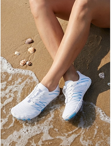  Sneldrogende waterschoenen voor dames – lichtgewicht, ademende aquaschoenen voor op het strand met antislip rubberen zool, in een stijl die aanvoelt als blote voeten, ideaal voor zwemmen,