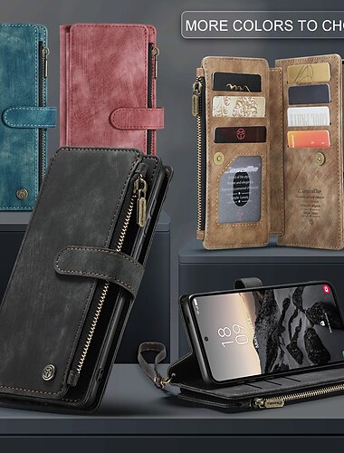  telefone Capinha Para Samsung Galaxy S26 S26 Ultra Plus Capa para Cartão Wallet Com Suporte com pulseira Slot para cartão Retro TPU Couro PU