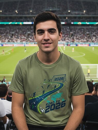  Calcio mondiale Abbigliamento sportivo Maglietta grafica Football americano Maglietta da papà calciatore Grafico per Per uomo Adulti Stampa 3D  per Feste Sport all'Aperto