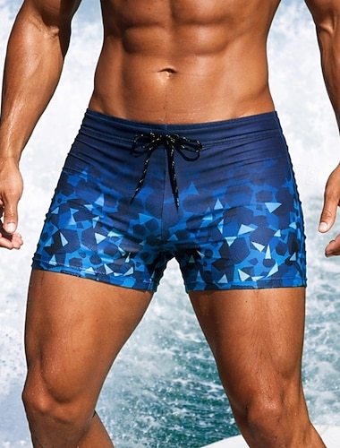  Herre Badeshorts Grafisk Snorer Boyleg Hurtigtørkende Elastisk Pustende Badetøy Bunner Surfing Vannsport Svømming Sommer