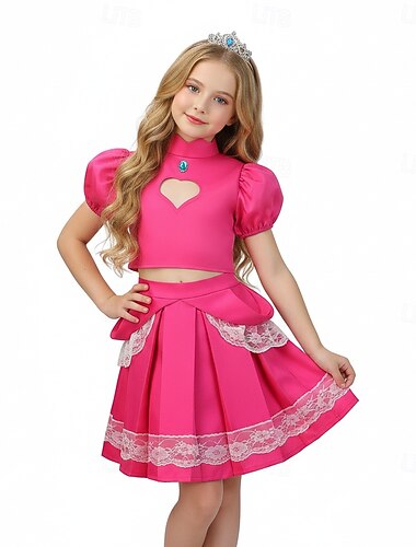  Prinses Anime Jurken Cosplay pakken Videogamekostuums Kinderdag Maskerade Boekenweek Feest Anime Expo Kleding Voor Voor meisjes Kinderen
