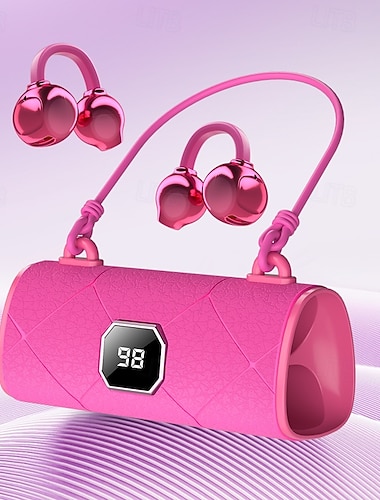  Les écouteurs sans fil détachables X22, au design élégant et dotés d'un luxueux revêtement en cuir façon sac à main, offrent un confort optimal. Compatibles avec la technologie Bluetooth 6.0 (version