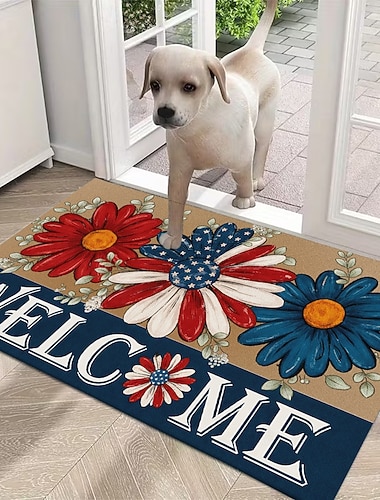  Fußmatte zum 250. Jahrestag der USA mit majestätischem Adler und leuchtendem Feuerwerksmotiv, zur Erinnerung an die Jahre 1776–2026, perfekte patriotische Dekoration für Ihr Zuhause.