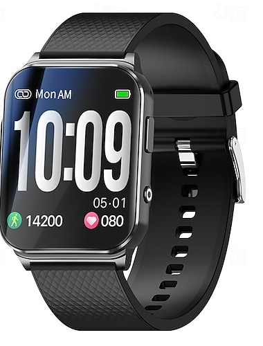  EP03 Pro Smartklokke 1.85 tommers Bluetooth-anrops-smartklokke Treningsmålere Skritteller Samtalepåminnelse Aktivitetsmonitor Kompatibel med Android iOS Unisex GPS Lang ventetid Håndfri bruk IPX-7