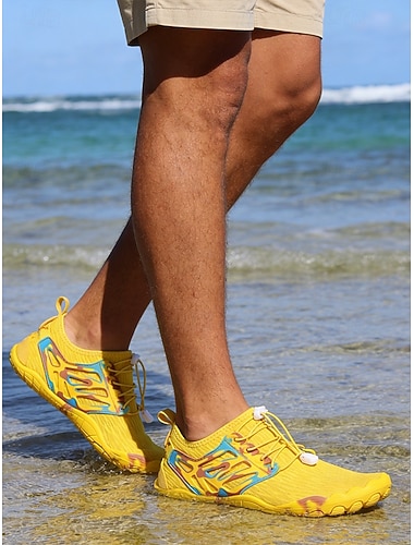  Chaussures aquatiques multicolores pour hommes – un design dynamique pour les sports de plage, la piscine et les activités nautiques