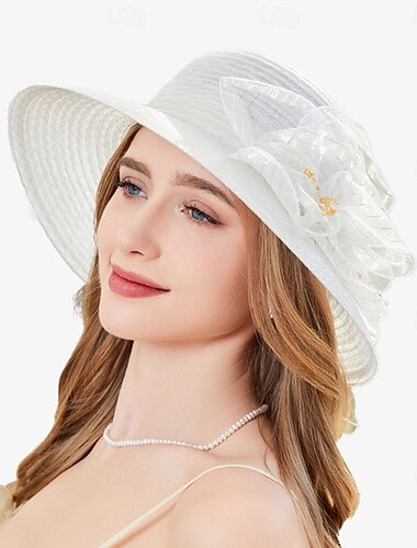  Elegante Retrò Vintage Derby Cappello Cappello da chiesa Cappello Kentucky Derby Gentildonna Nobildonna Costume Per donna San Valentino Derby Ascot Festival delle corse di cavalli Adulti Cappello