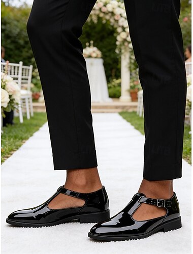  Bordeauxrode lakleren monk strap herenschoenen, glanzende formele trouwloafers voor de bruidegom, bruiloftsgast, receptie, banket, ceremonie, elegante avondkleding