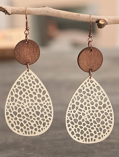  1 Paire Boucles d'oreilles pendantes Boucles d'oreilles For Femmes Quotidien Rue Festival Alliage Géométrique