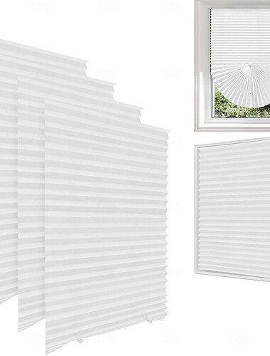  תריסים זמניים אטומים ללא קידוח, צללים קפלים דביקים, כיסוי פרטיות לחדר שינה במעונות דירה