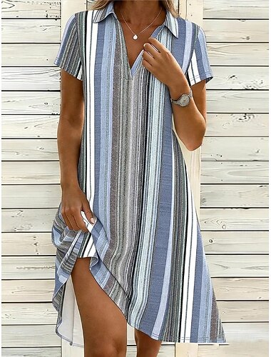  בגדי ריקוד נשים שמלת מיני שמלת קיץ חופשה יום יומי בוהו יומי חוף רגיל פרחוני גראפי מנוקד שרוולים קצרים צווארון V דש פול שחור קיץ אביב