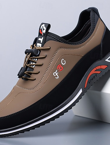  Lässige Herren-Sneaker in Khaki und Schwarz – bequeme Schnürschuhe für Alltag, Reisen, Pendeln, Freizeit, Streetstyle, Wochenendaktivitäten und sportlich-lässige Looks.