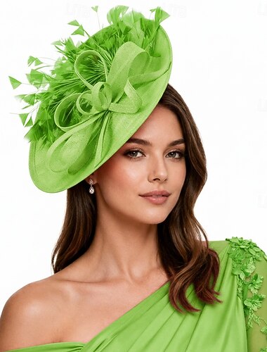  Elegant Derby Hut Fascinator-Hut Faszination Dame Kostüm Damen Derby Ascot Pferderennfestival Erwachsene Hut Sommer Frühling