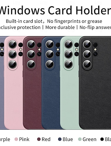  Handy Hülle Handyhüllen Für Samsung Galaxy S26 S26 Plus S26 Ultra Brieftaschenhülle Klares Sichtfenster Kameralinsenschutz Ultradünn Retro PU-Leder