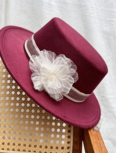  Καπέλα Πολυεστέρας Γάμου Γενέθλια Βίντατζ χαριτωμένο στυλ Με Πέταλα Ακουστικό Καπέλα