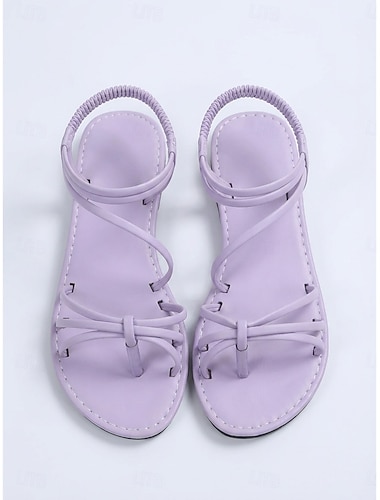  Minimalistische zwarte platte sandalen met bandjes voor dames - comfortabele zomerschoenen met T-bandjes en een veilige enkelband, ideaal voor strandvakanties en buitenactiviteiten. &casual