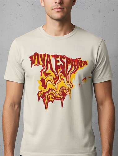  Partita mondiale di calcio 2026 Abiti Maglietta grafica Festa Football americano Tifoso di calcio spagnolo Corte per Unisex Adulti Stampa 3D  per Feste Sport all'Aperto