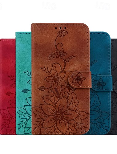  Handy Hülle Handyhüllen Für Samsung Galaxy S26 S26 Plus S26 Ultra Brieftaschenhülle Vollschutz Mit Handgelenkschlaufe Ständer Blumendruck PU-Leder