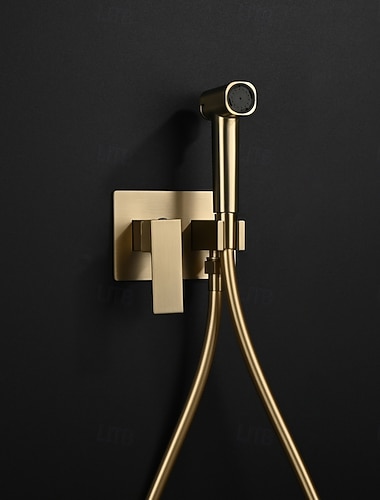  Ensemble de douchette de bidet dissimulée pour toilettes, douchette de bidet portable pour toilettes, douchette de bidet portable pour toilettes, eau chaude