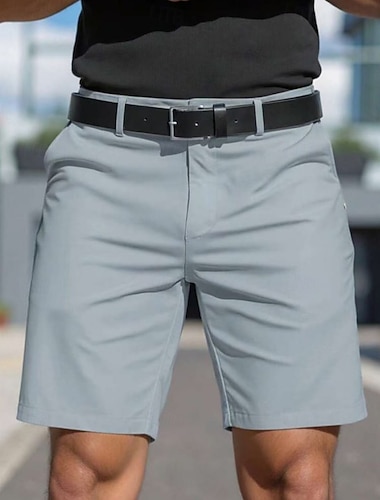  Herren Shorts Schicke Shorts Geschäft Freizeitshorts Tasche Einfach Komfort Atmungsaktiv Knielang Lässig Outdoor Strand Urlaub Mode Blau Meerblau Unelastisch