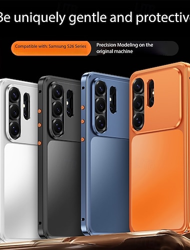  Handy Hülle Handyhüllen Für Samsung Galaxy S26 S26 Plus S26 Ultra Rückseite Magnetische Adsorption Vollschutz Stoßfest Retro Metall