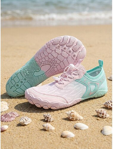  Roze waterschoenen voor dames – sneldrogende, ademende aquasneakers, lichtgewicht antislip strandschoenen voor zwemmen, surfen, zwembad en reizen. &buitenactiviteiten