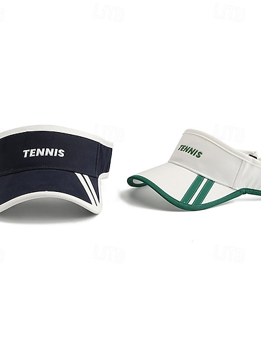  Boné de Baseball Chapéu de Sol Boné de tênis Unisexo Larga Boné de Corrida Retalhos Proteção Solar Pavio Humido Respirável para Tênis Basebal Pickleball Verão Primavera Preto Branco Verde