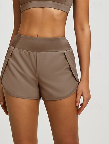 Dámské Bermudské kraťasy Kalhoty chinos Kraťasy Šik ven Na běžné nošení Krátký Středně vysoký pas Pevná barva Elastický pas Pohodlný Prodyšné Elastické Denní Venkovní Posilovna Fialová Námořnick