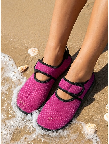  Chaussures aquatiques Mary Jane violettes pour femmes – chaussures aquatiques légères à séchage rapide avec bride réglable et semelle antidérapante pour la plage, la natation, les voyages et les