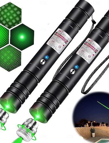  USB-oppladbar laserpekerlys for utendørs jakt fotturer camping lang rekkevidde laserstråle grønn laserpeker