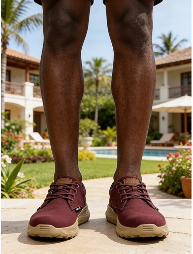  Canvas veterschoenen voor heren, met een zachte, gedempte zool, duurzame outdoor sneakers voor wandelen, reizen en ontspannen zomeractiviteiten.