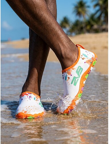  Homme Occasionnel Activités nautiques Maille Respirant A enfiler Bleu Orange Été