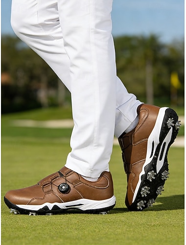  Premium witte golfschoenen voor heren met hoogwaardige buitenzool – stijlvol en comfortabel voor professionele golfers.